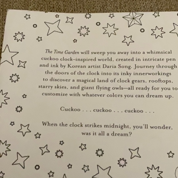 The Time Garden Adult Coloring Book 📖 by Daria Song, Magical Journey - Picture 6 of 10